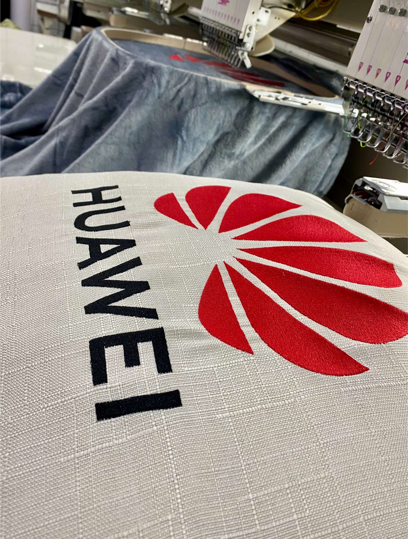 Huawei branded fabric